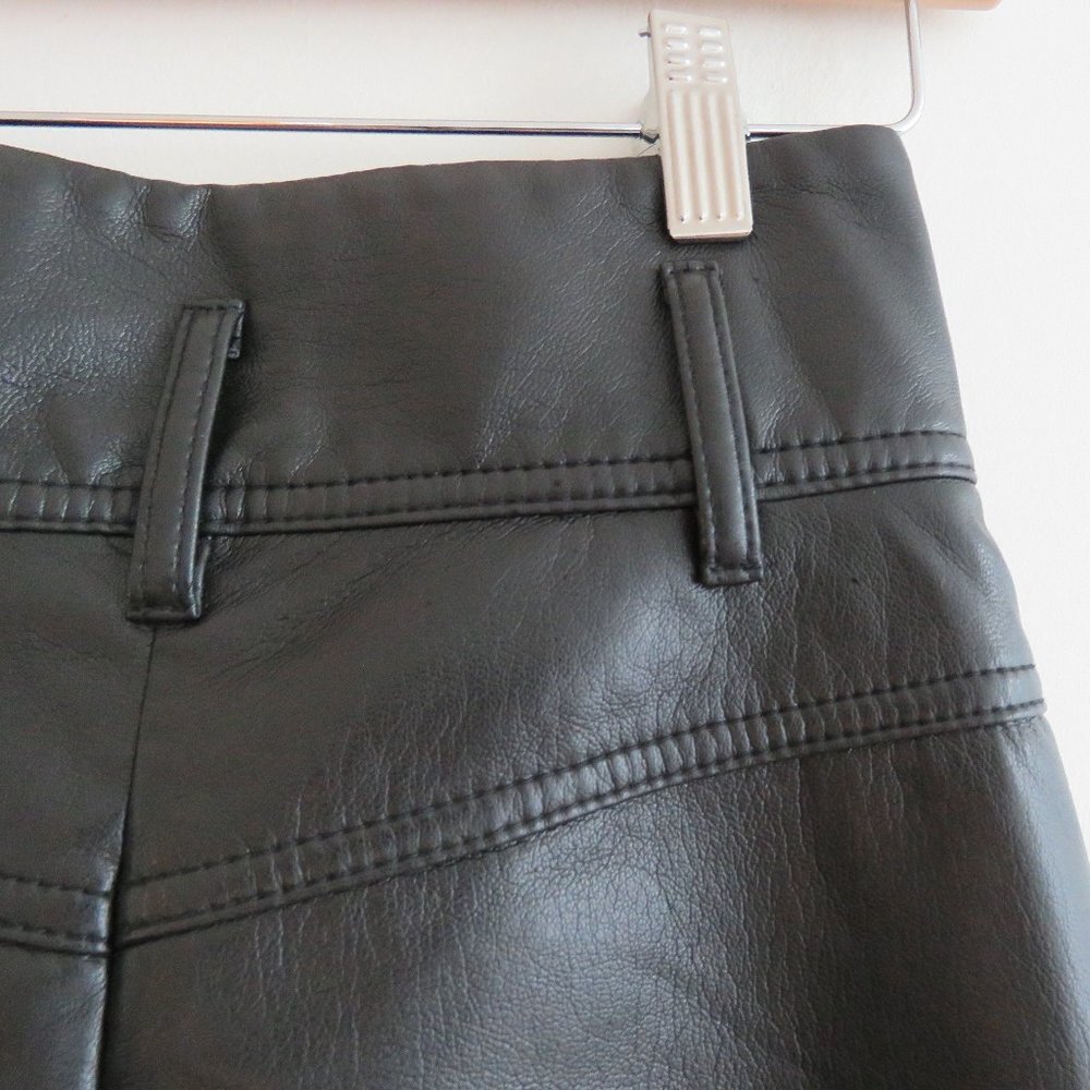 ARITZIA WILFRED High Tied Pant in Black Vegan Leather - Size US 00 (No belt) - Picture 13 of 16